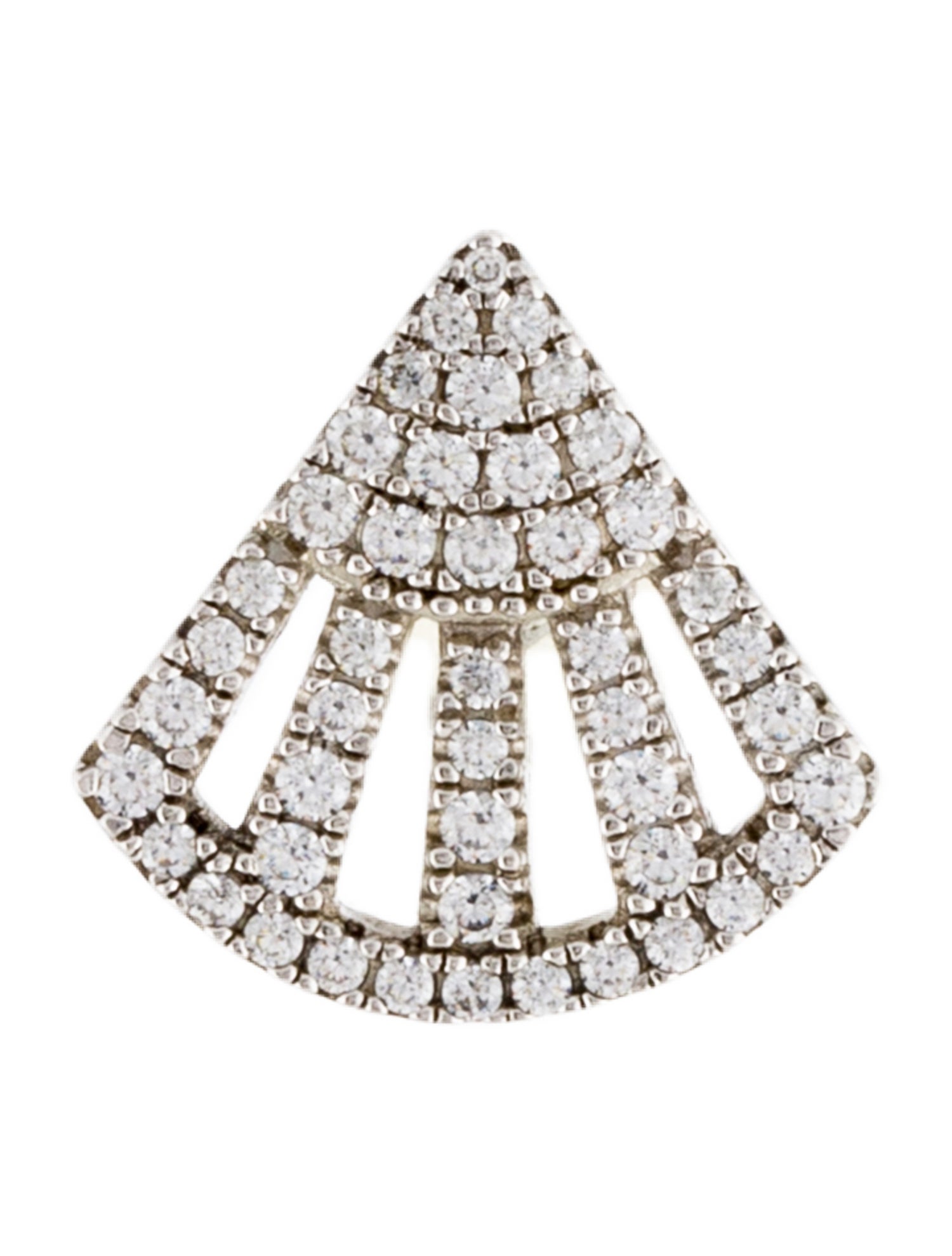 APM Monaco Cubic Zirconia Flamenco Single Stud Earrings