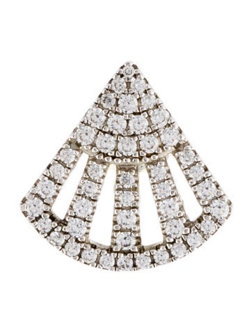 APM Monaco Single Earring Cubic Zirconia Flamenco Stud Earrings