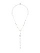 APM Monaco Pearl & Crystal Lavalier Necklace