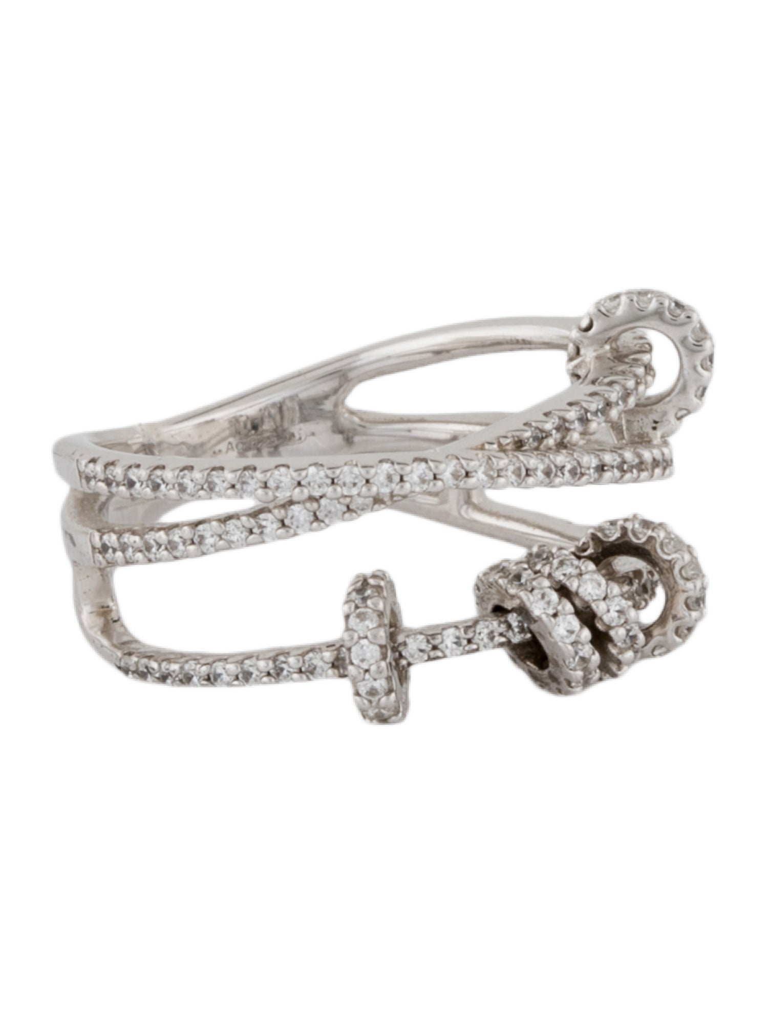 Mejuri Puffy Charlotte Enamel Ring - Sterling Silver Band