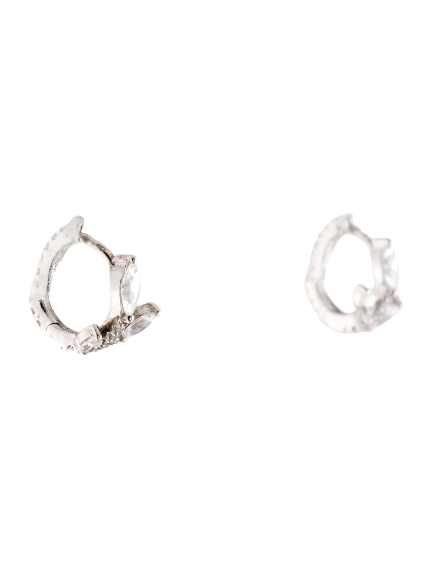 APM Monaco Flower Hoop Earrings
