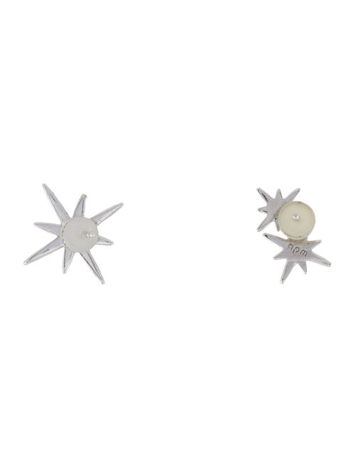 APM Monaco Asymmetric Double Meteorites Stud Earrings