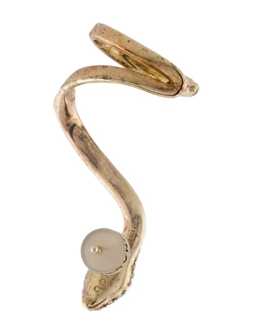 APM Monaco Crystal Kaa Snake Ear Cuff