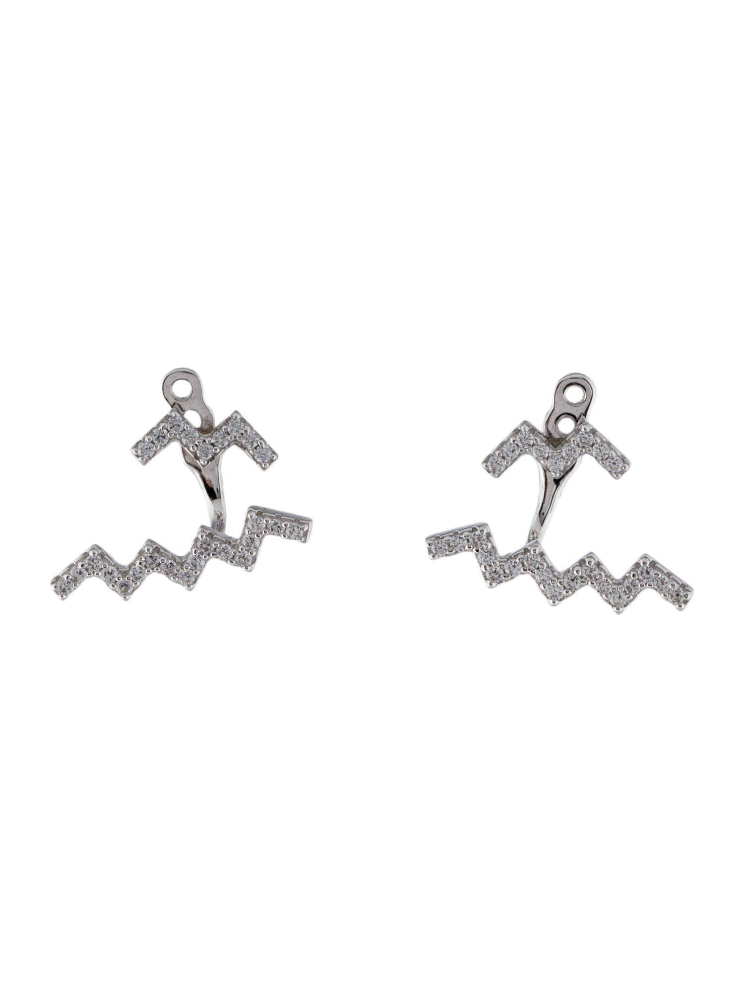 APM Monaco Zig Zag Earrings