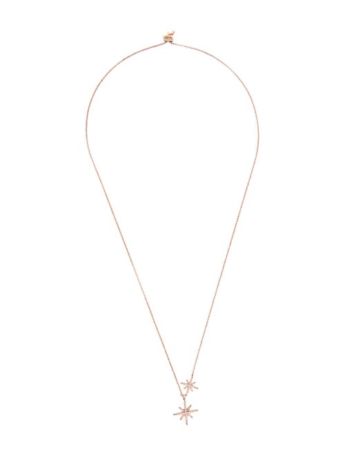 APM Monaco Cubic Zirconia Double Meteorites Adjustable Pendant Necklace