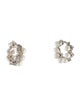 APM Monaco Pearl & Cubic Zirconia Up and Down Earrings