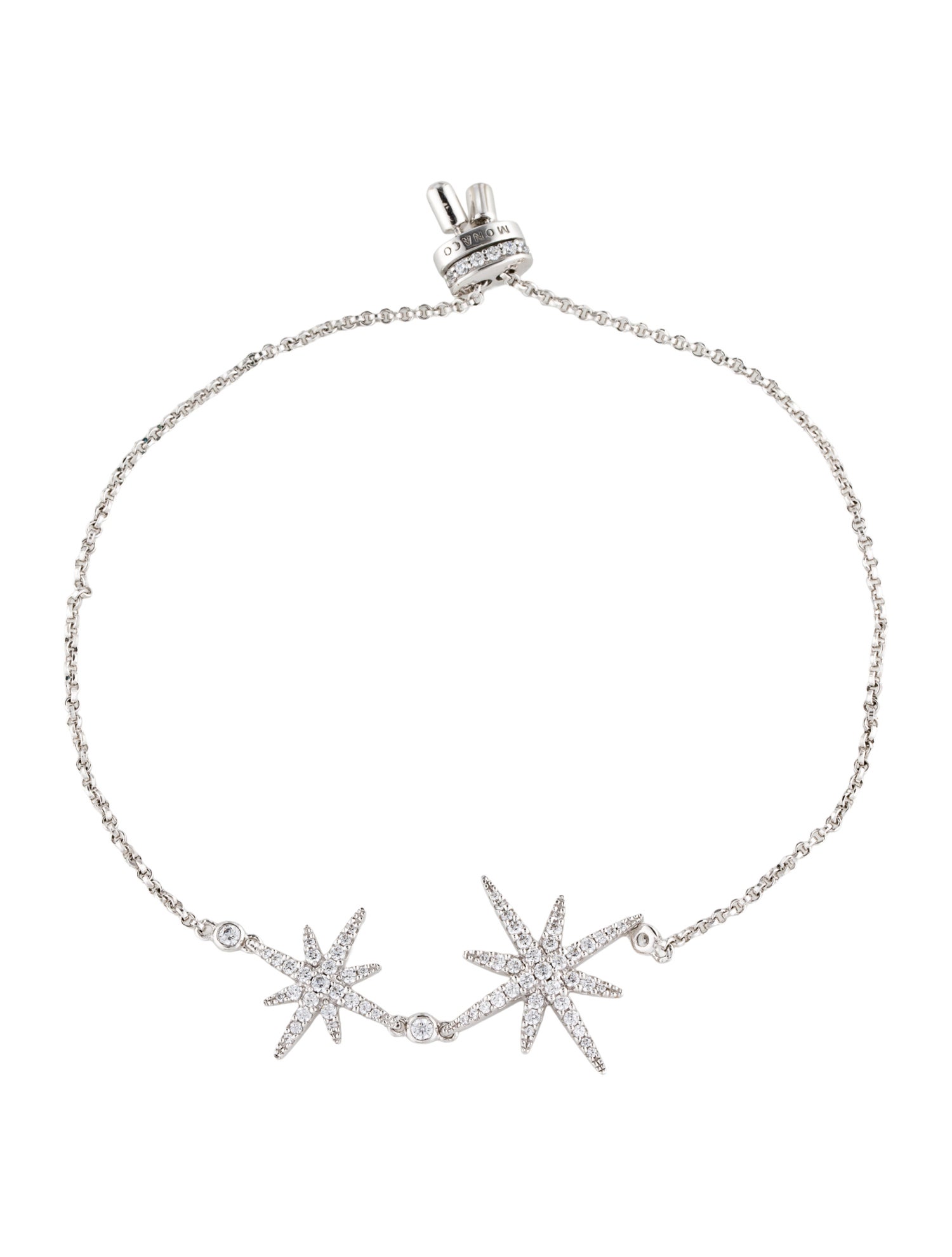 APM Monaco Cubic Zirconia Double Meteorites Bracelet