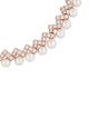APM Monaco Cubic Zirconia & Pearl 'UP & Down' Adjustable Station Bracelet