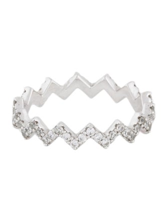 APM Monaco Cubic Zirconia Up & Down Phalanx Ring