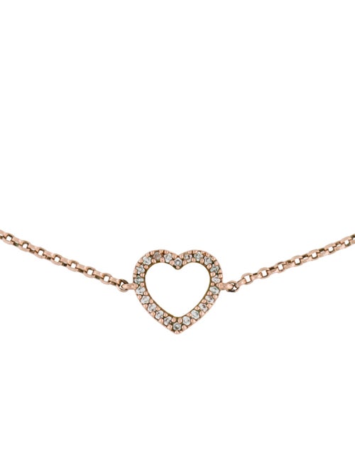 APM Monaco Mother Of Pearl & Cubic Zirconia Heart Link Bracelet