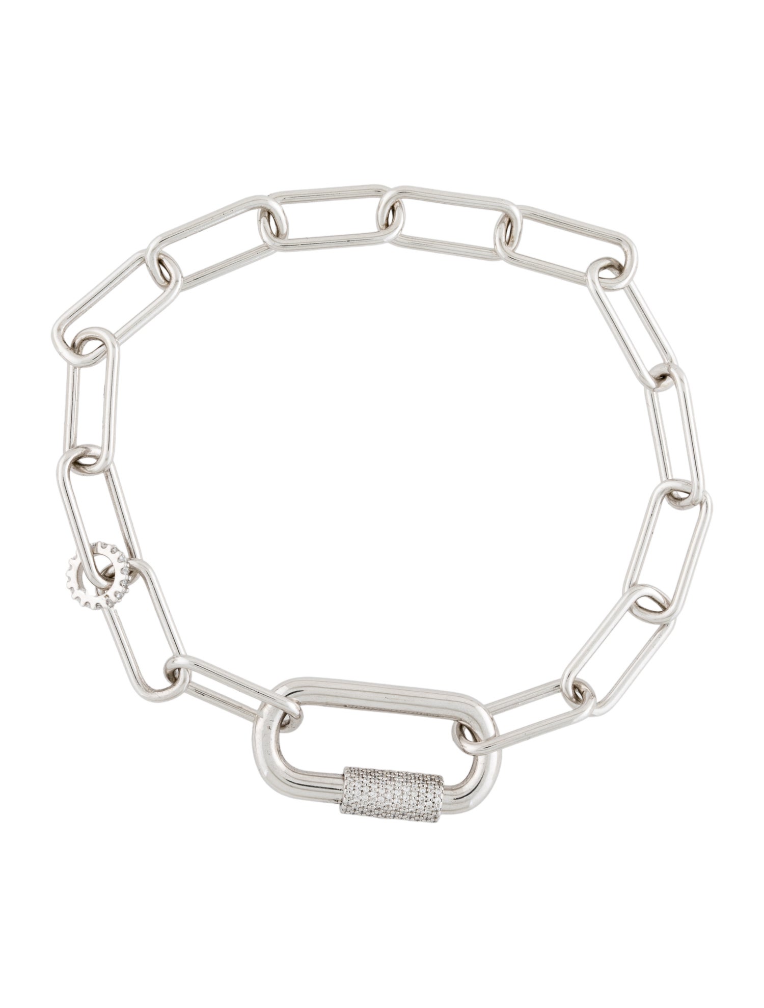 APM Monaco Cubic Zirconia Yacht Club Link Bracelet
