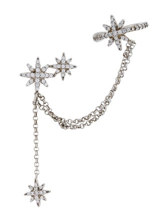 APM Monaco Single Meteorites Statement Drop Ear Cuff Earring