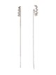 APM Monaco Cubic Zirconia 'Up and Down' Chain Drop Earrings