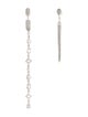 APM Monaco Cubic Zirconia Asymmetrical Drop Earrings