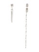 APM Monaco Cubic Zirconia Asymmetrical Drop Earrings