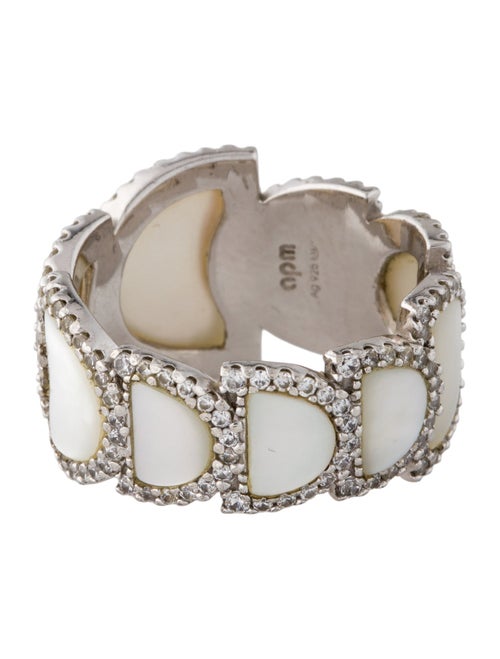 APM Monaco Mother of Pearl & Cubic Zirconia Band