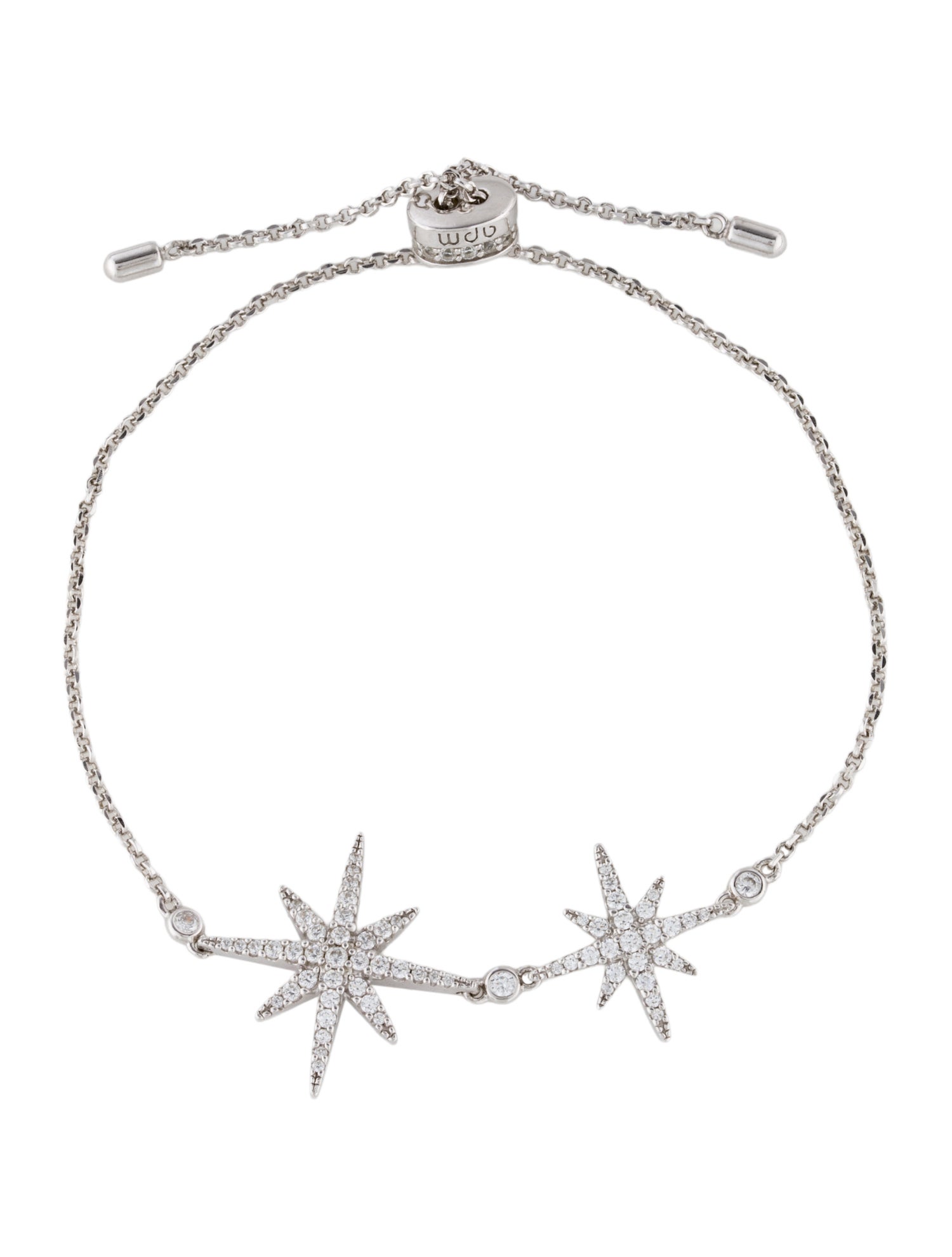 APM Monaco Cubic Zirconia Double Meteorites Link Bracelet