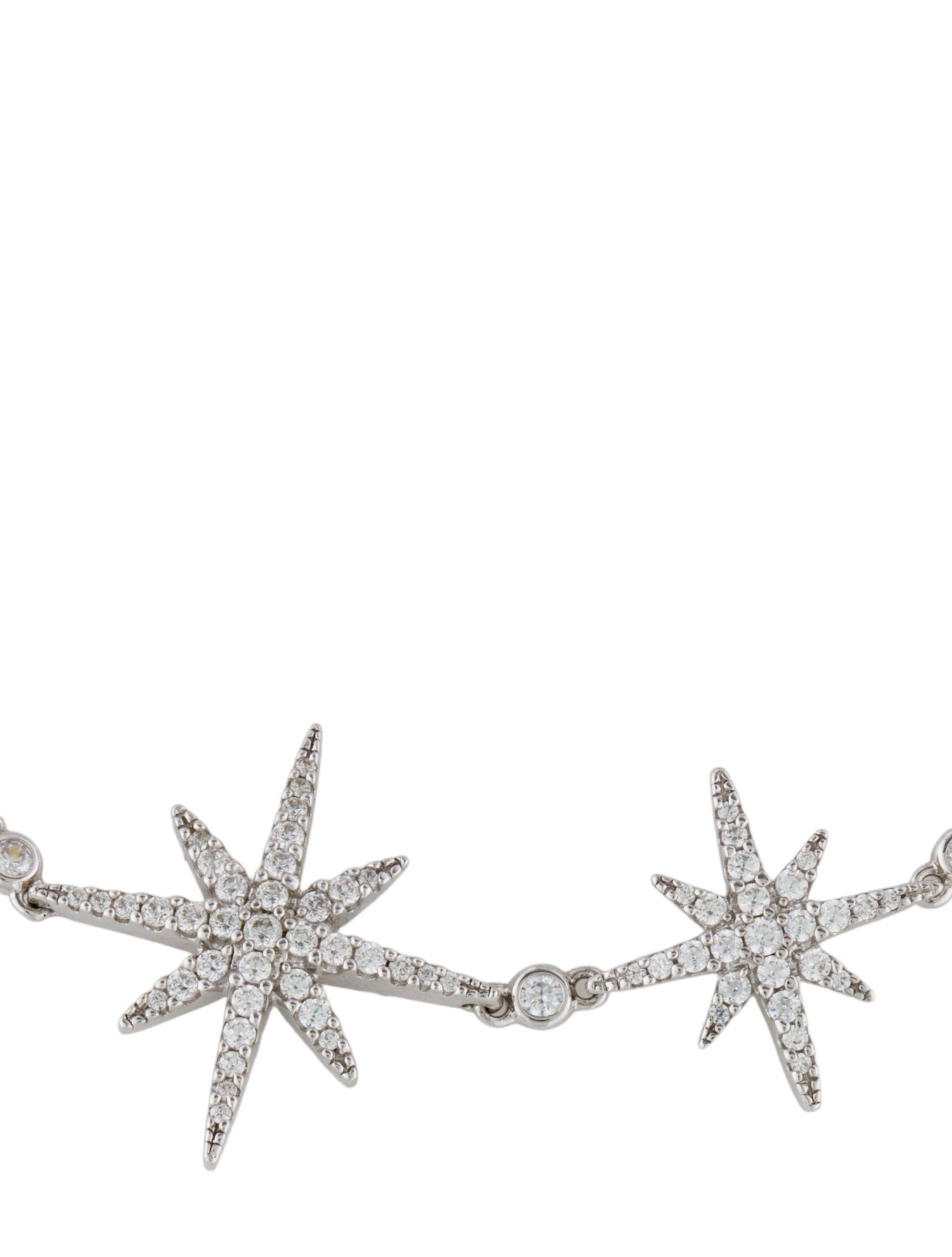 APM Monaco Cubic Zirconia Double Meteorites Link Bracelet