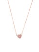 APM Monaco Mother of Pearl & Cubic Zirconia Heart Adjustable Pendant Necklace