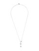 APM Monaco Cubic Zirconia Triple Meteorites Adjustable Pendant Necklace