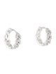 APM Monaco Cubic Zirconia Huggie Earrings