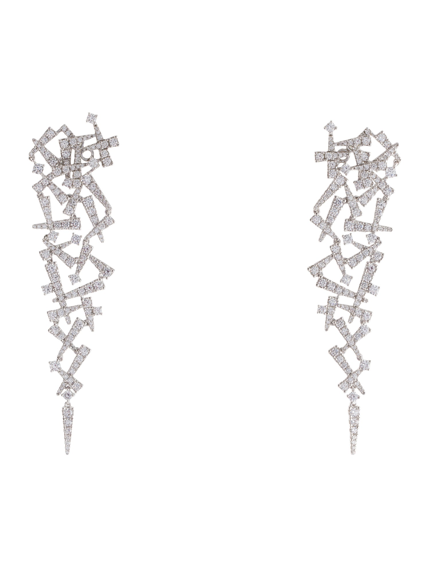 APM Monaco Cubic Zirconia Drop Earrings
