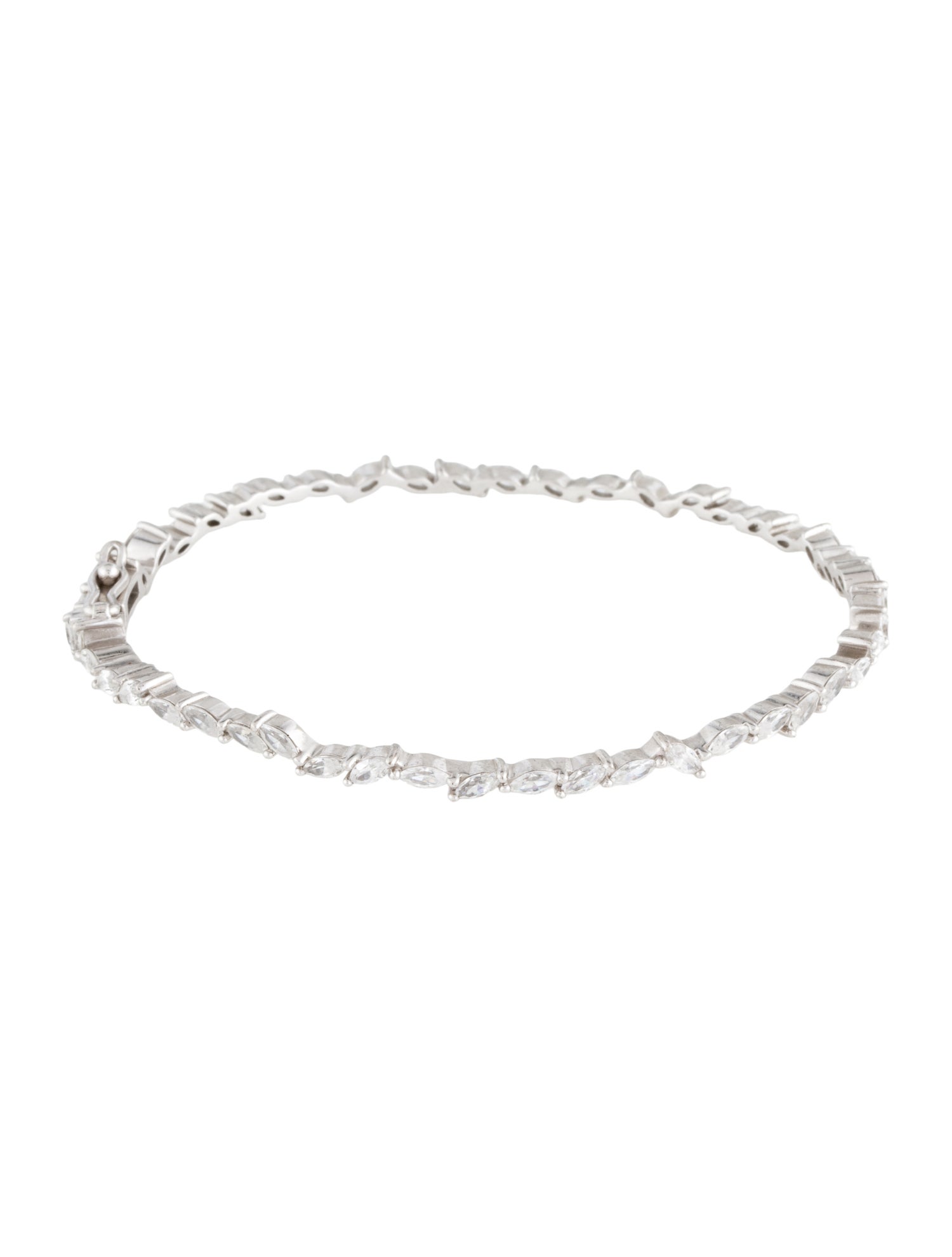 APM Monaco Cubic Zirconia Bangle Bracelet