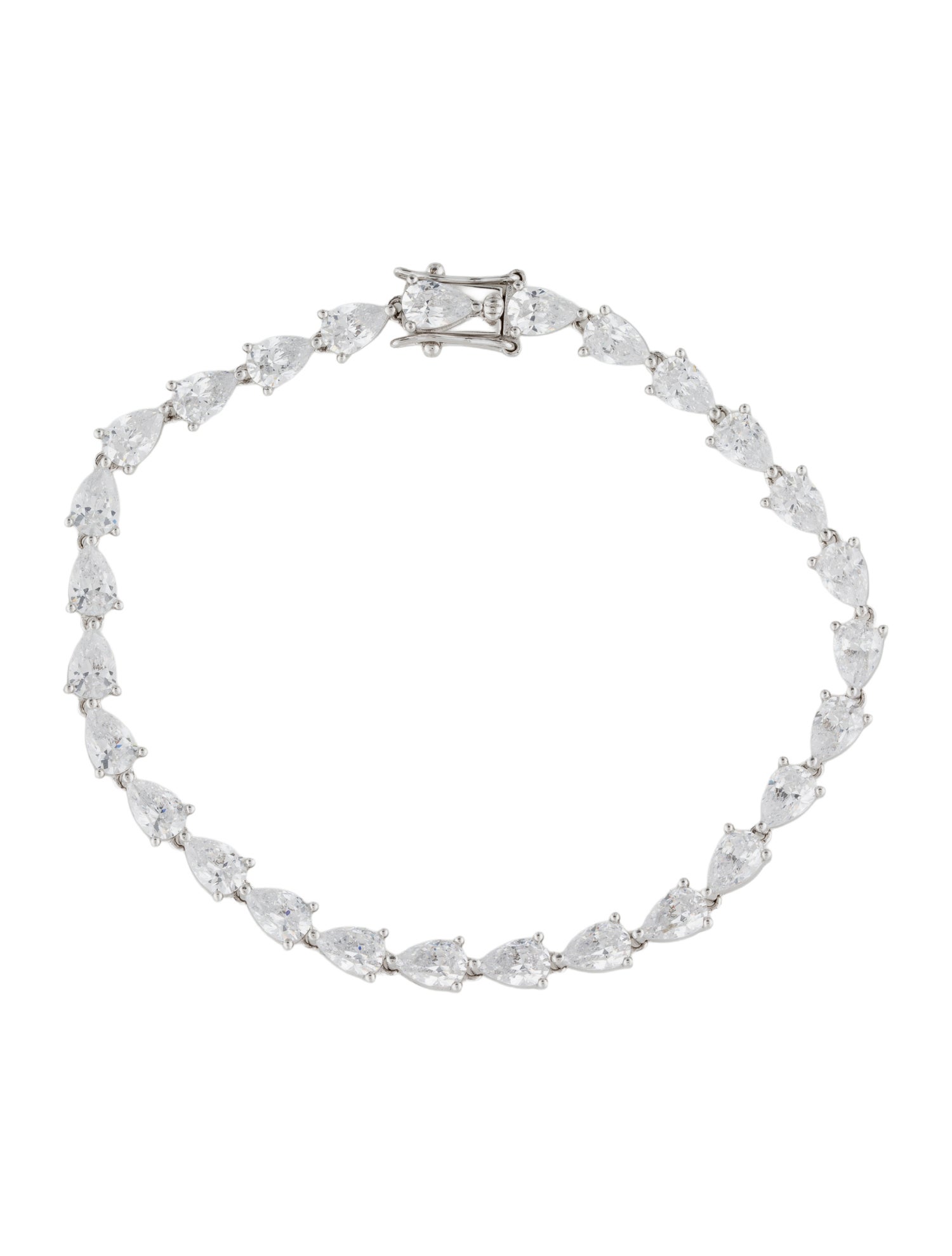 APM Monaco Cubic Zirconia Link Bracelet