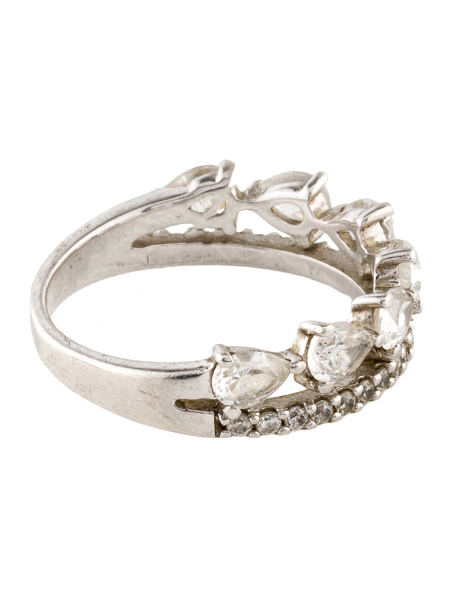 APM Monaco Cubic Zirconia Band Ring