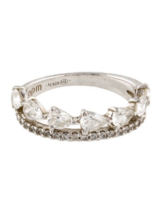 APM Monaco Cubic Zirconia Band Ring