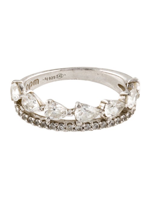 APM Monaco Cubic Zirconia Band Ring