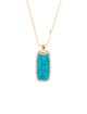 APM Monaco Dyed Magnesite & Cubic Zirconia Pendant Necklace
