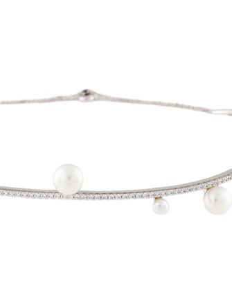 APM Monaco Pearl & Cubic Zirconia Choker Necklace