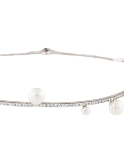 APM Monaco Pearl & Cubic Zirconia Choker Necklace