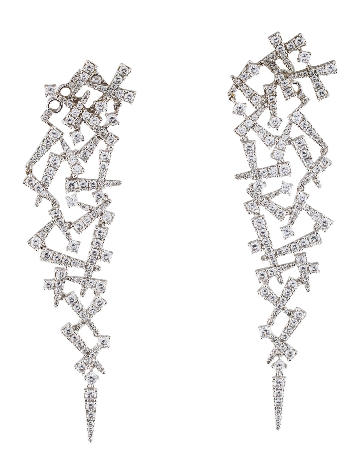 APM Monaco Cubic Zirconia Drop Earrings