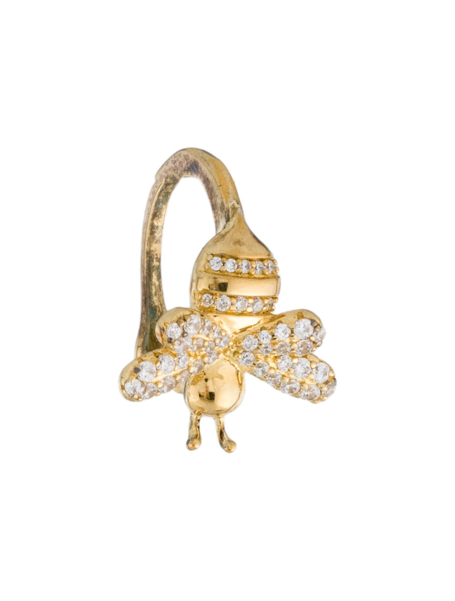 APM Monaco Crystal Bee Ear Cuff
