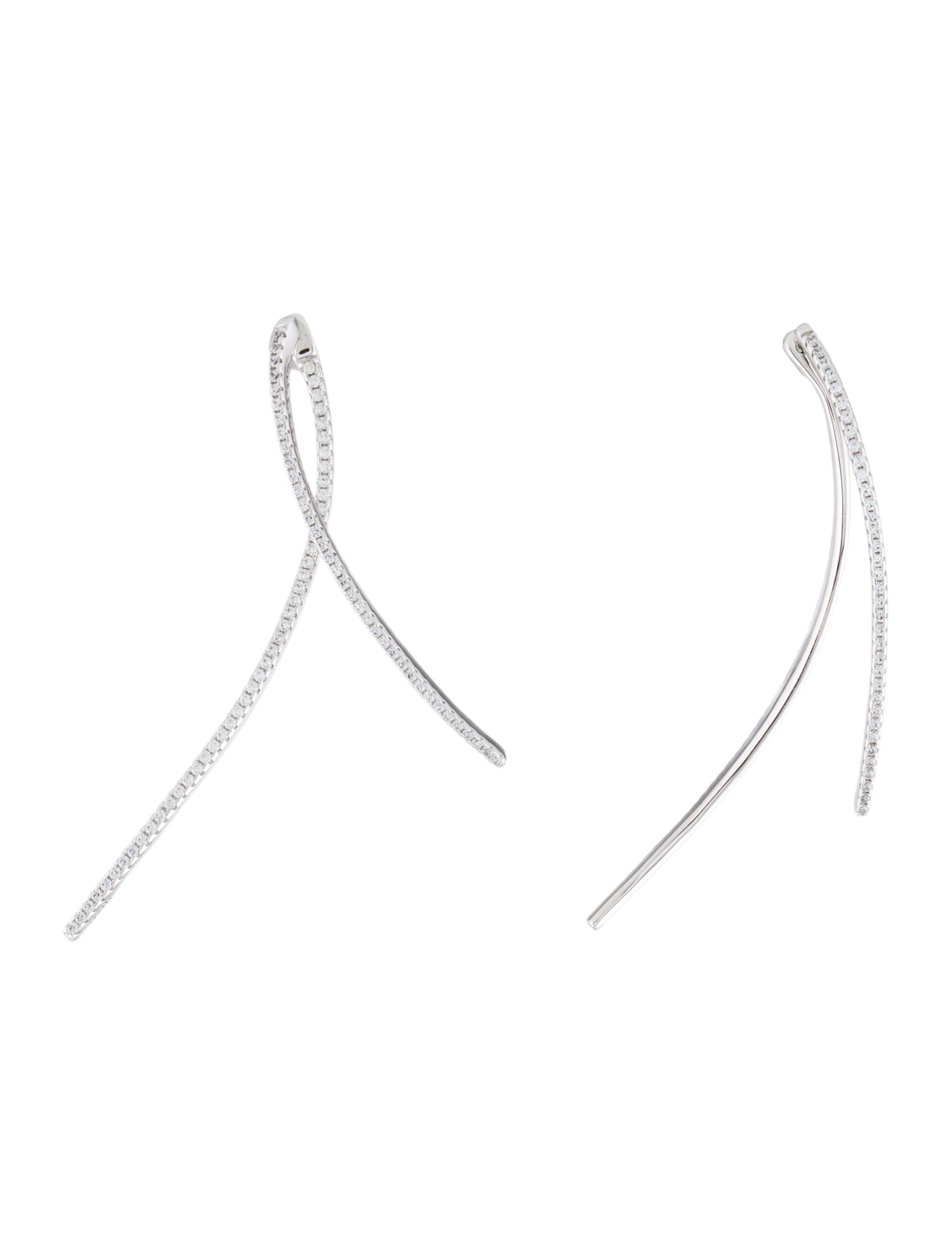 APM Monaco Cubic Zirconia Geometric Drop Earrings