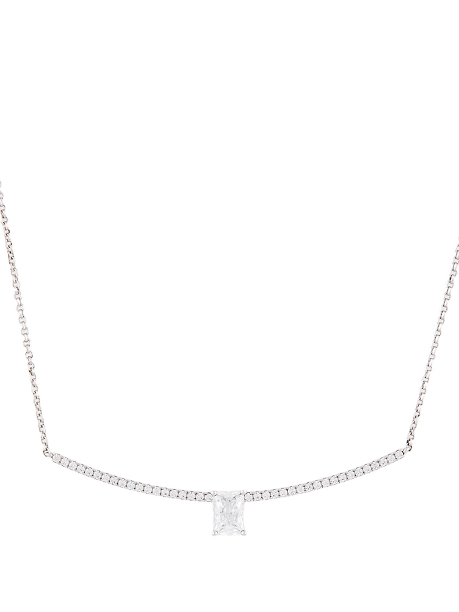 APM Monaco Cubic Zirconia Adjustable Pendant Necklace