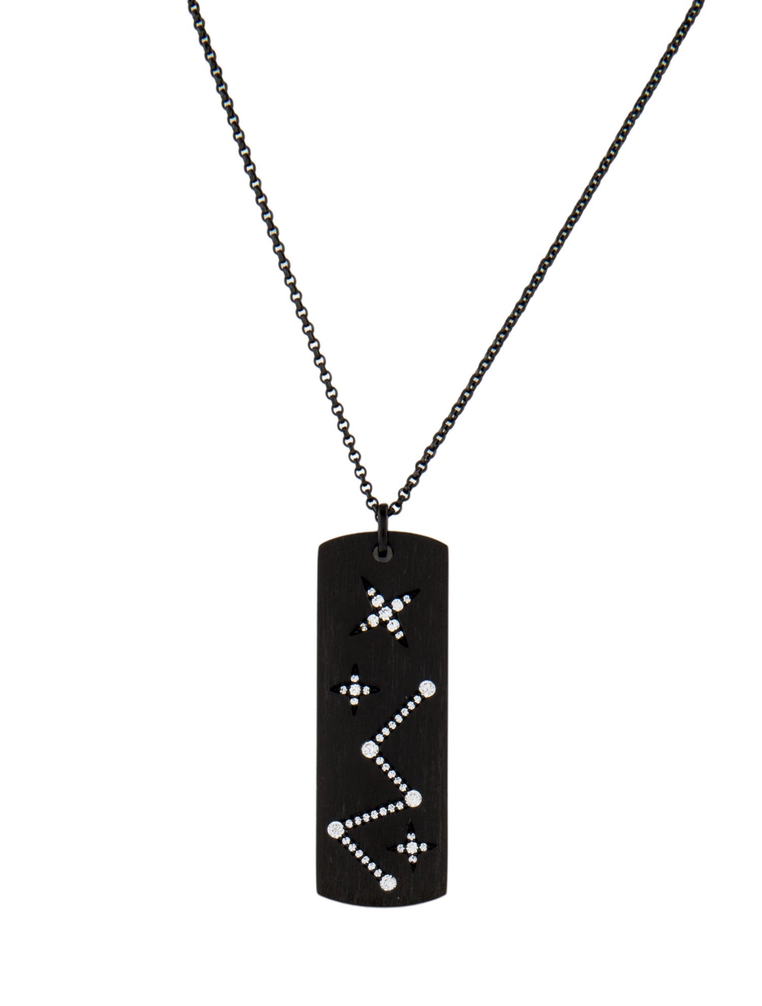 APM Monaco Cubic Zirconia Constellation Pendant Necklace