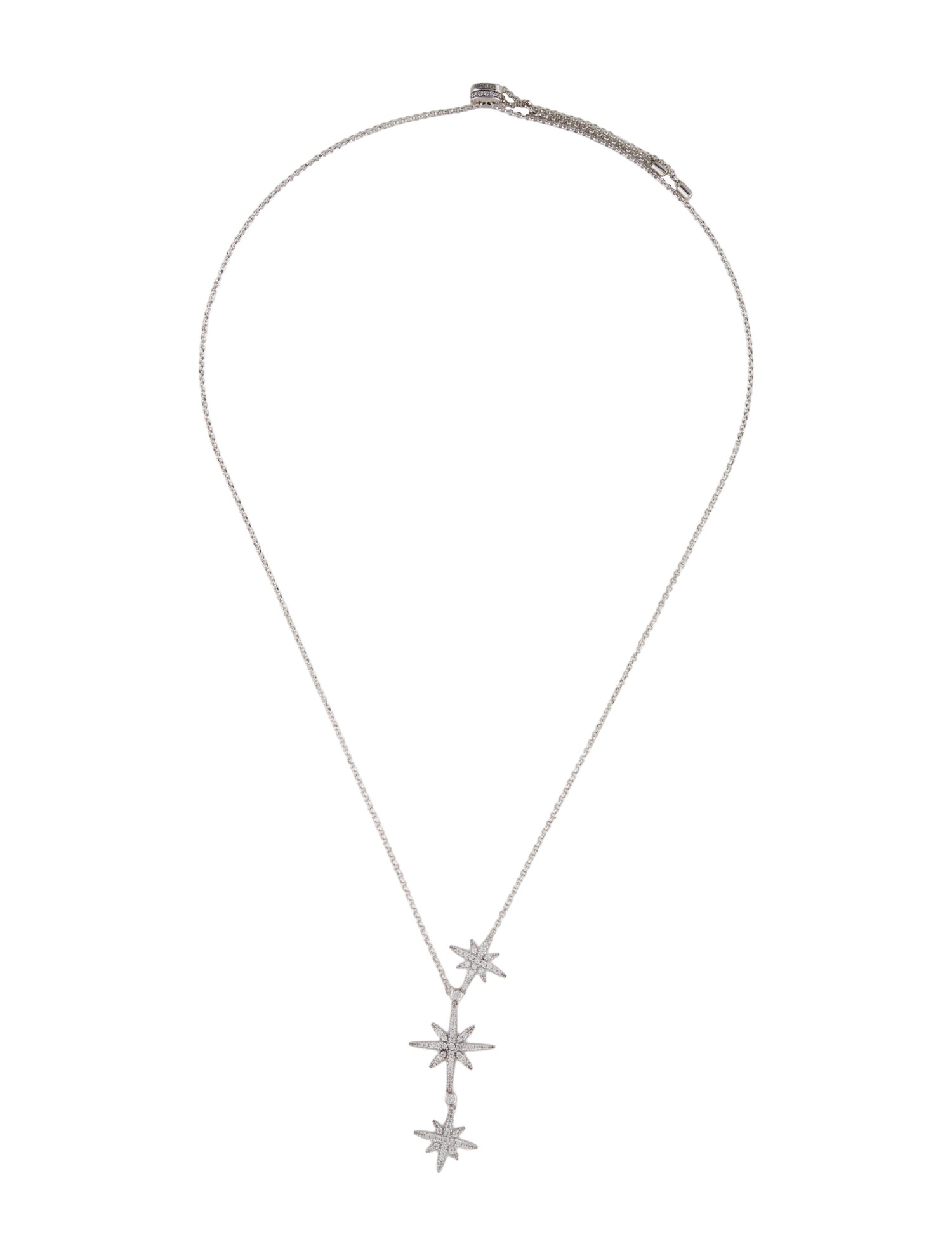 APM Monaco Cubic Zirconia Triple Météorites Necklace