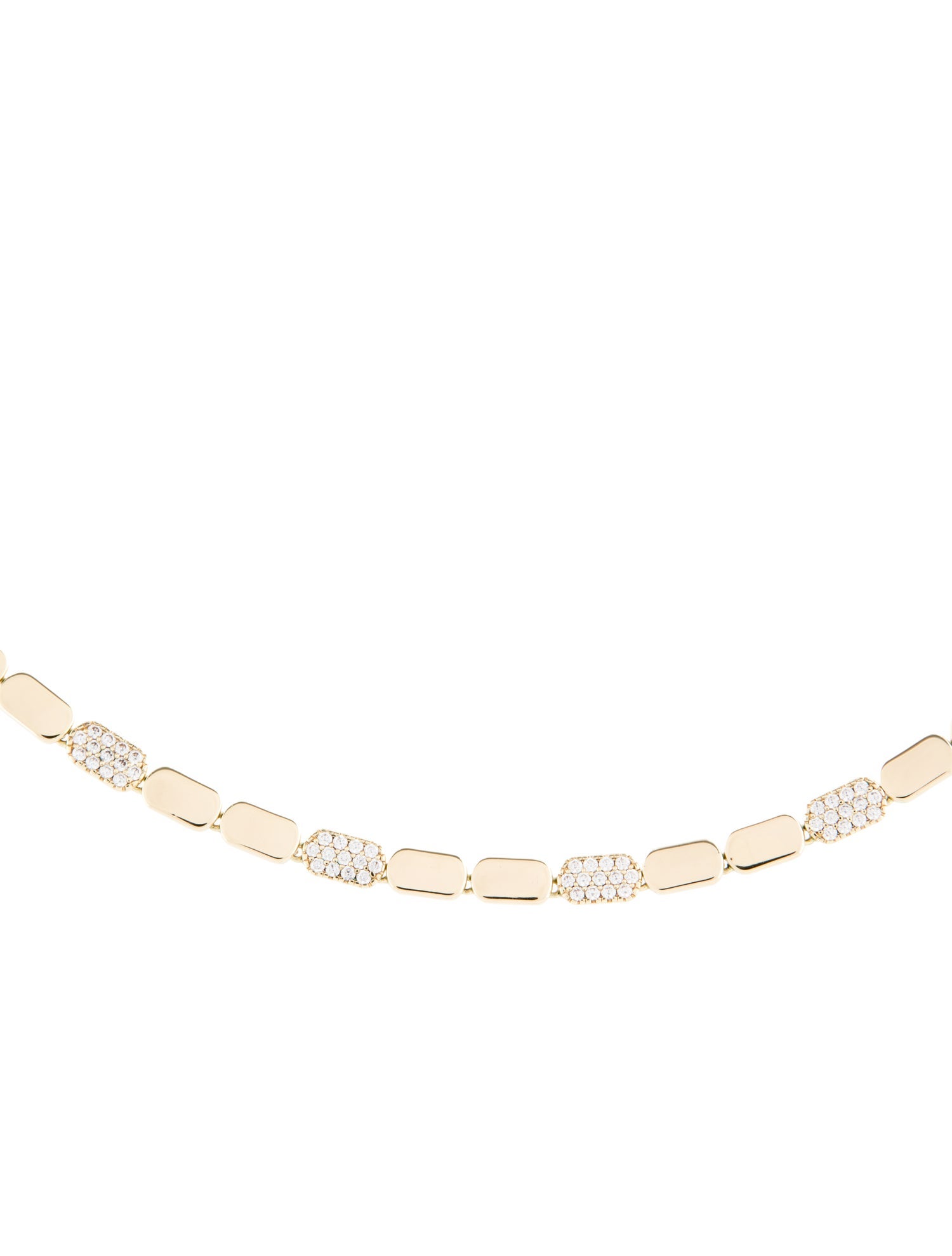 APM Monaco Cubic Zirconia Dainty Adjustable Chain Necklace