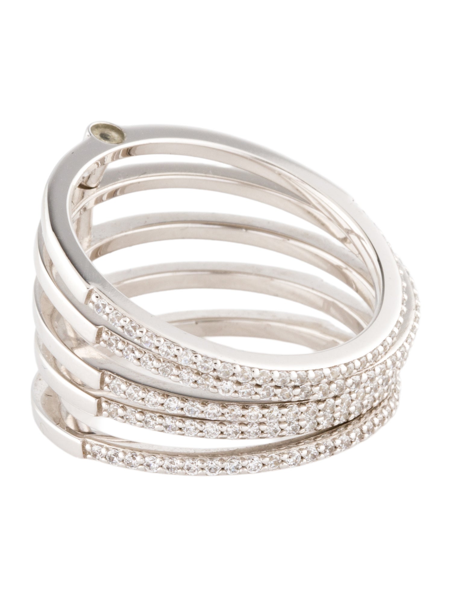 APM Monaco Cubic Zirconia Band Ring