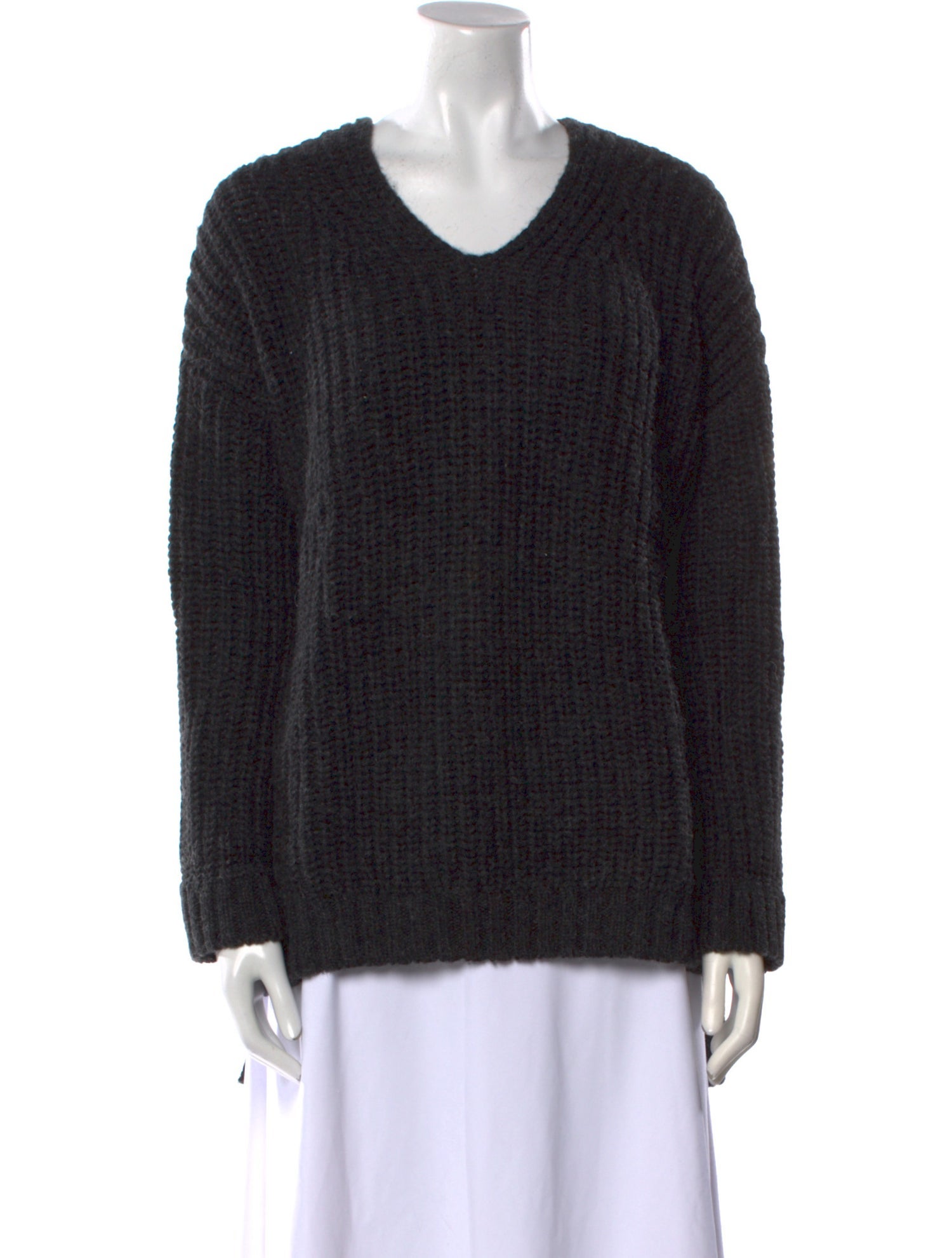 Alicia Adams Alpaca Alpaca V-Neck Sweater
