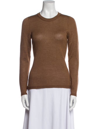 Alicia Adams Alpaca Baby Alpaca Crew Neck Sweater