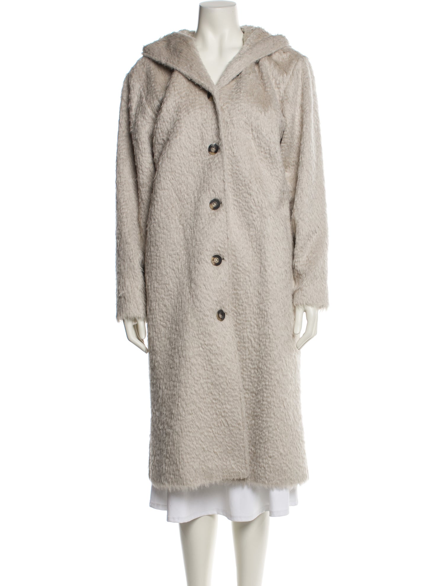 Alicia Adams Alpaca Faux Fur Coat