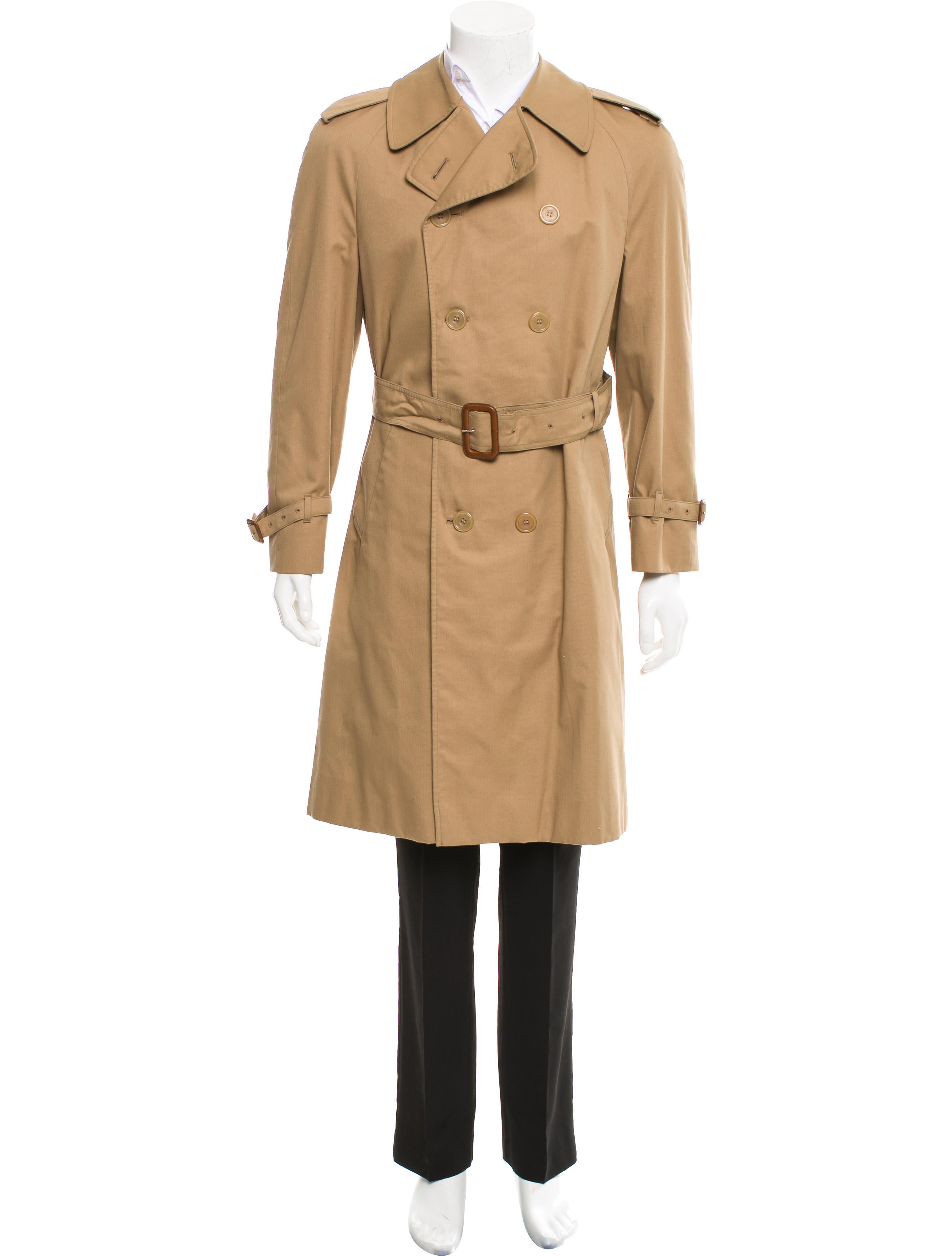 Aquascutum DoubleBreasted Trench Coat Clothing AQS20255 The RealReal