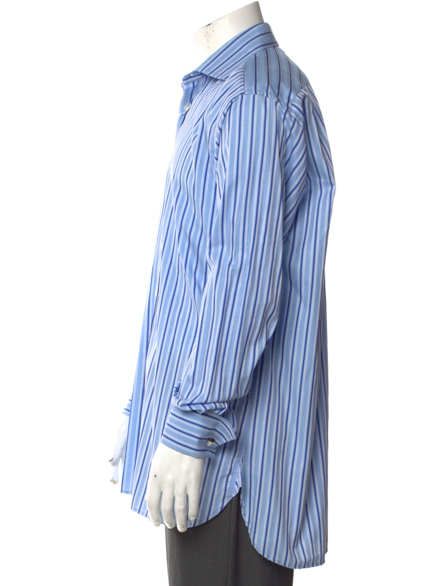 Aquascutum Striped Long Sleeve Dress Shirt