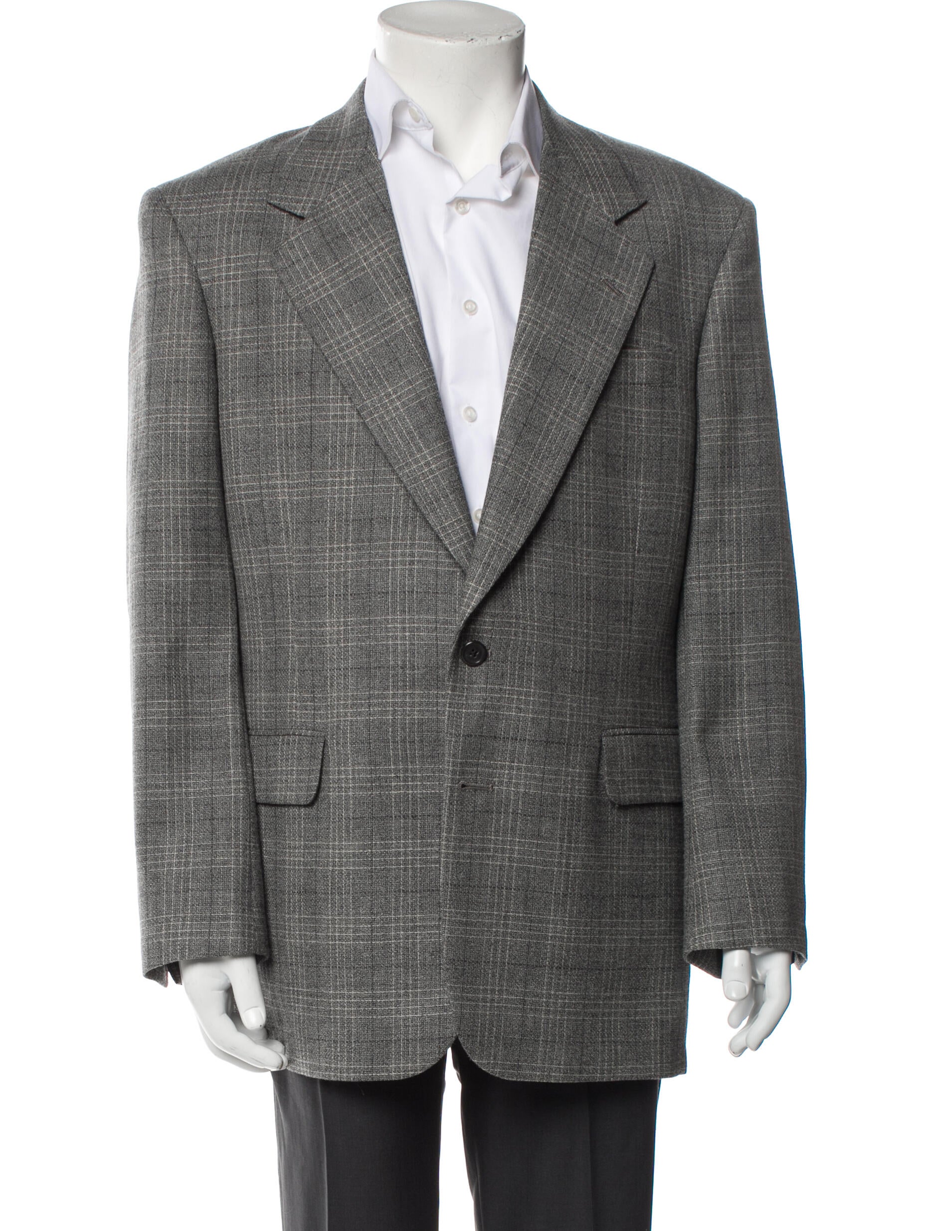 Aquascutum Plaid Print Blazer