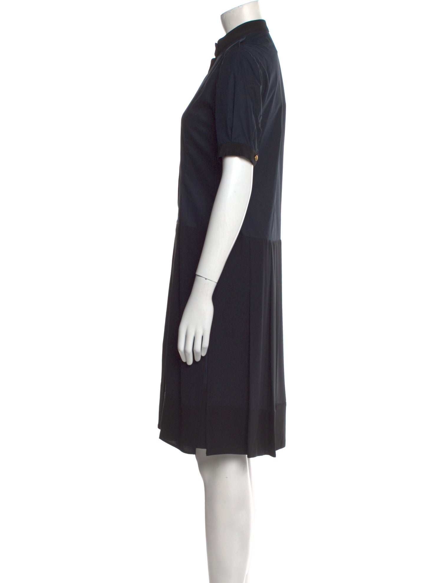 Aquascutum Mock Neck Knee-Length Dress