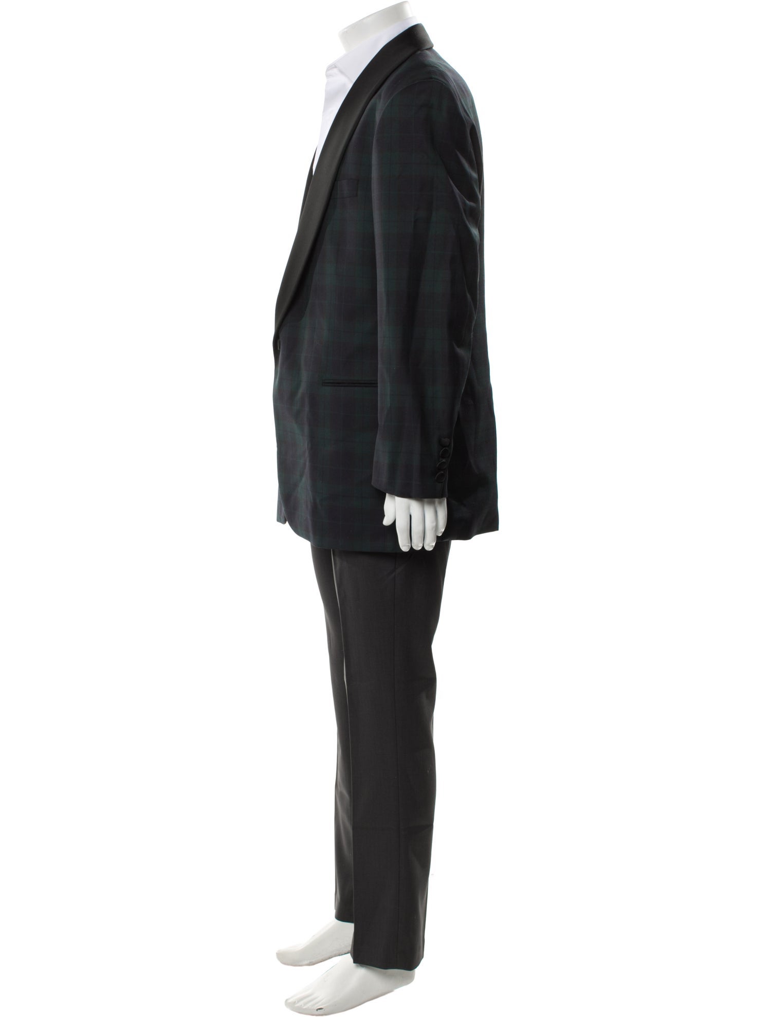 Aquascutum Plaid Print Blazer